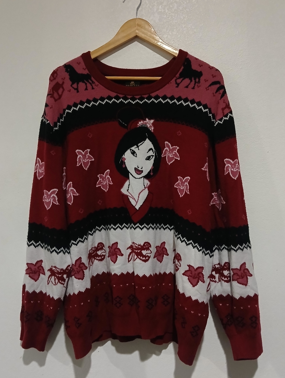Disney Princess Mulan & Mushu Holiday Sweater Size: 3XL BoxLunch Exclusive